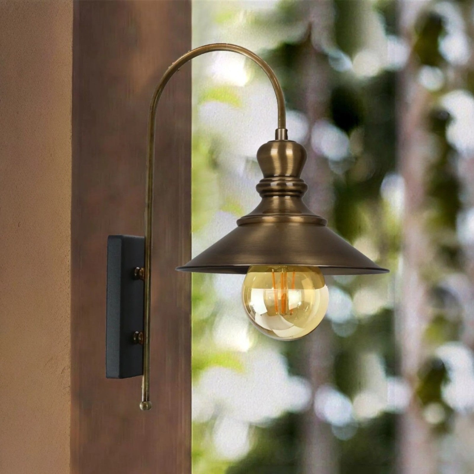 Wandleuchte Nantes Antikeskupfer Wandleuchte Innen Metall, Vintage Wandlampe